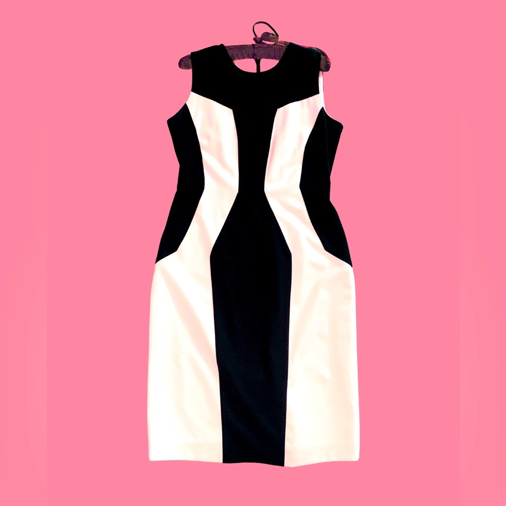 Calvin Klein Black and White Dress Size 4